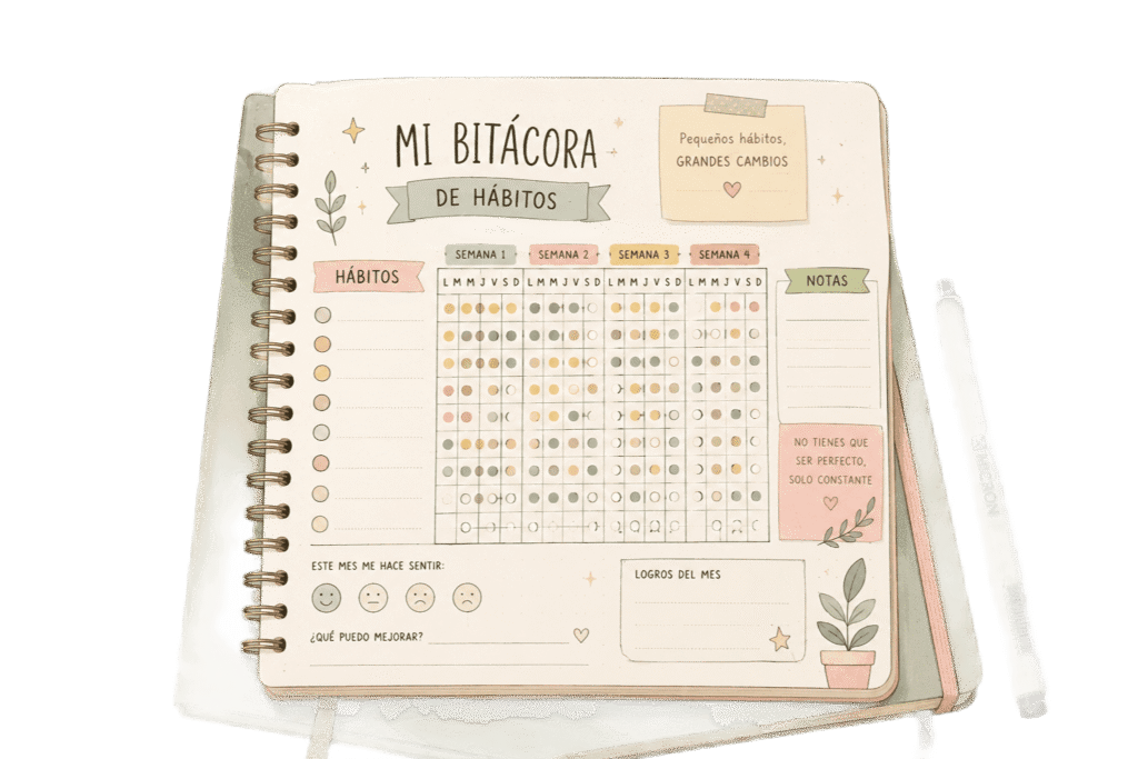 bitacora de hábitos de un paciente